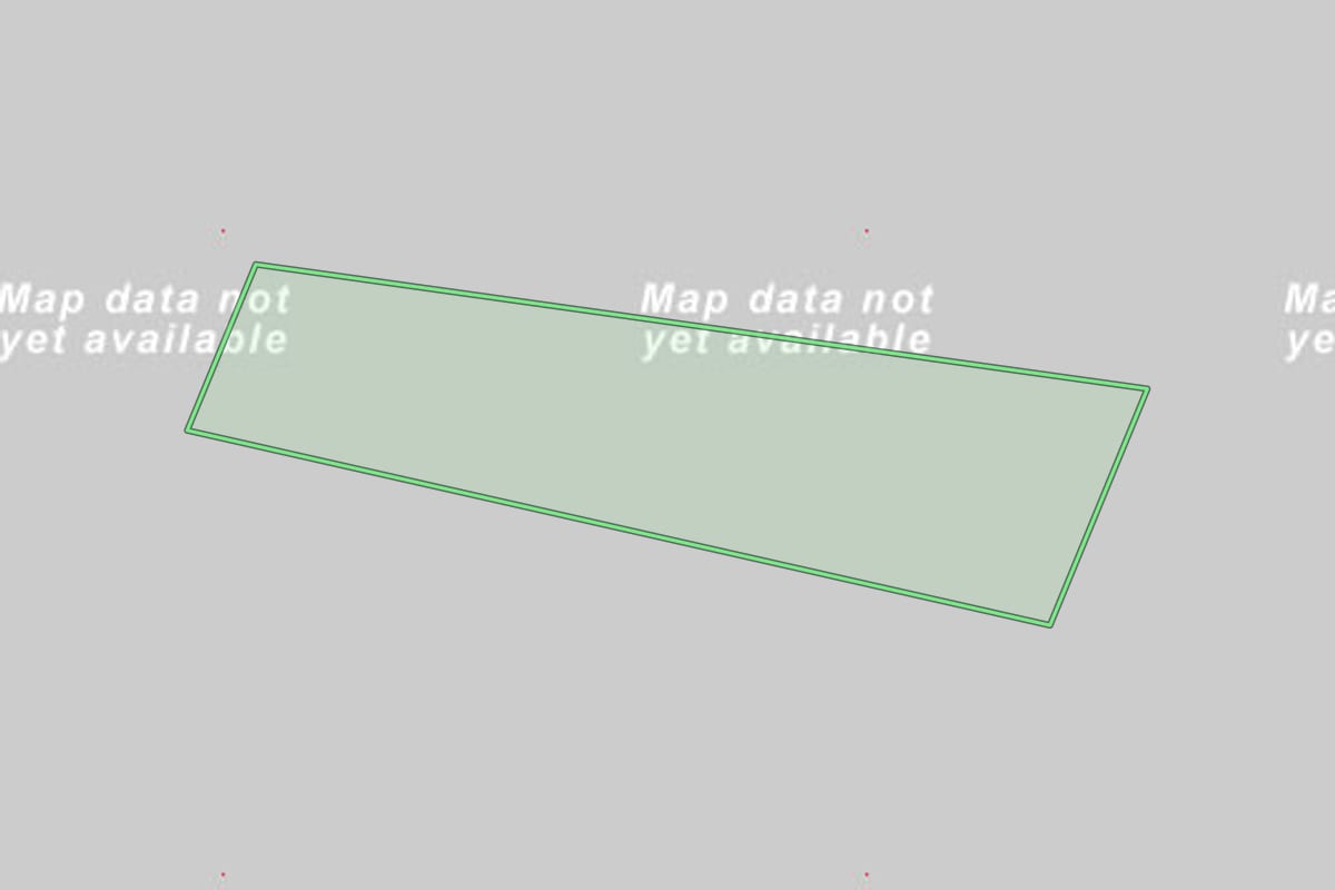 Imagem de satélite do imóvel rural em Guairaçá (PR), com o contorno declarado no CAR desenhado por cima.