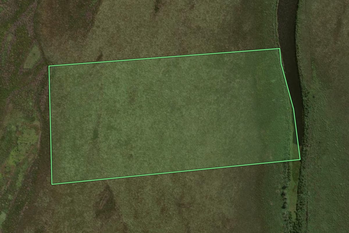 Imagem de satélite do imóvel rural em Alto Paraíso (PR), com o contorno declarado no CAR desenhado por cima.