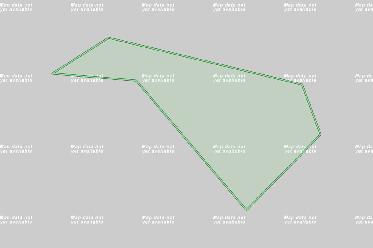 Imagem de satélite do imóvel rural em Cambuci (RJ), com o contorno declarado no CAR desenhado por cima.