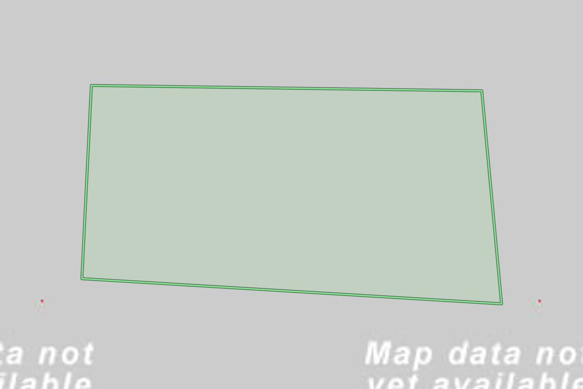 Imagem de satélite do imóvel rural em Cândido Godói (RS), com o contorno declarado no CAR desenhado por cima.
