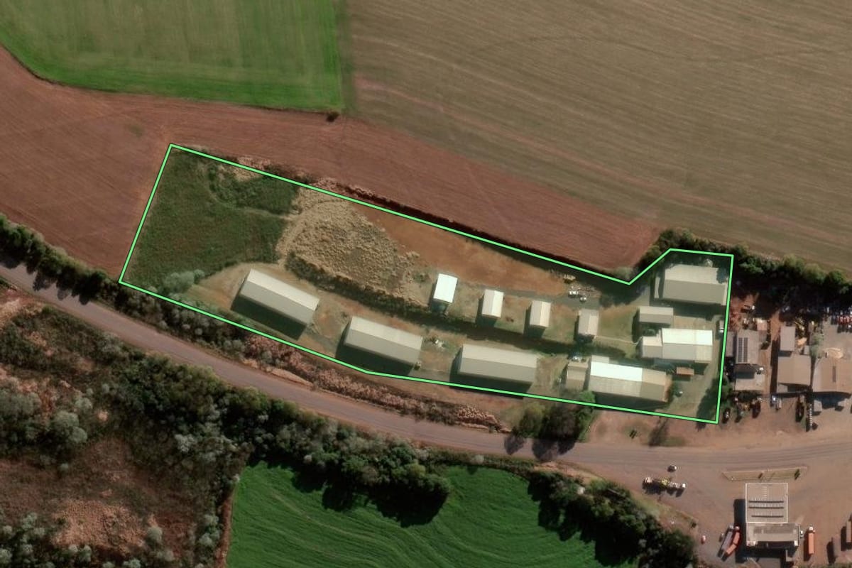 Imagem de satélite do imóvel rural em Coronel Bicaco (RS), com o contorno declarado no CAR desenhado por cima.