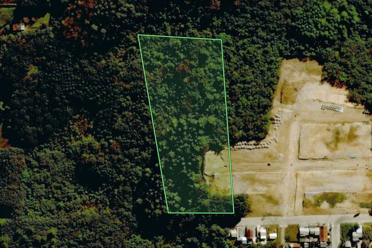 Imagem de satélite do imóvel rural em Farroupilha (RS), com o contorno declarado no CAR desenhado por cima.