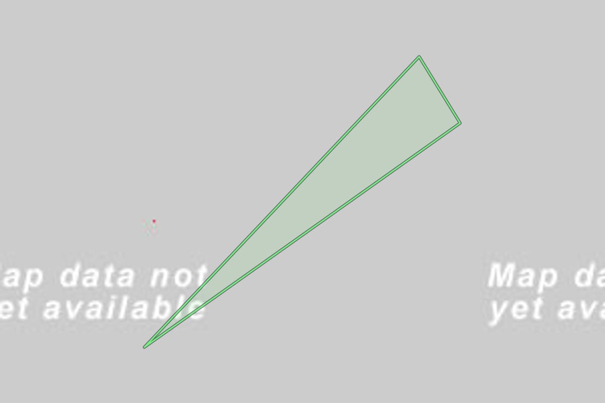 Imagem de satélite do imóvel rural em Glorinha (RS), com o contorno declarado no CAR desenhado por cima.