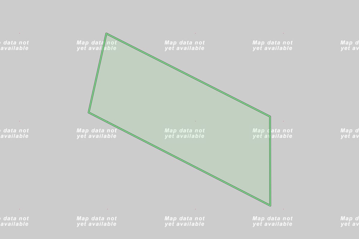 Imagem de satélite do imóvel rural em Hulha Negra (RS), com o contorno declarado no CAR desenhado por cima.