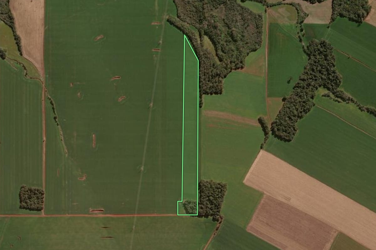 Imagem de satélite do imóvel rural em Lagoa dos Três Cantos (RS), com o contorno declarado no CAR desenhado por cima.