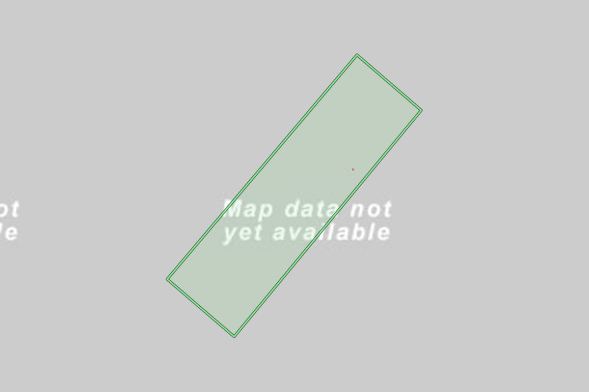 Imagem de satélite do imóvel rural em Mata (RS), com o contorno declarado no CAR desenhado por cima.