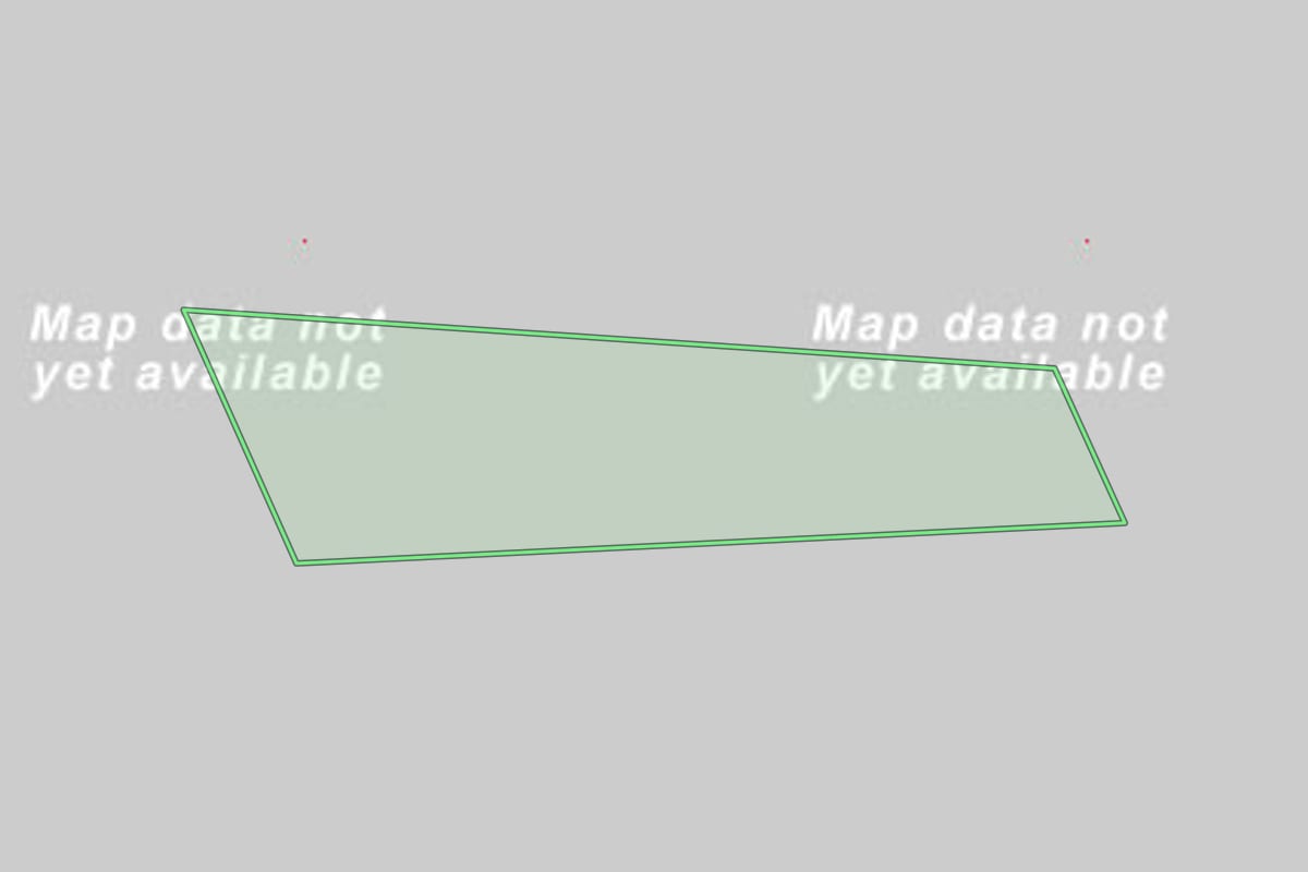 Imagem de satélite do imóvel rural em Vanini (RS), com o contorno declarado no CAR desenhado por cima.