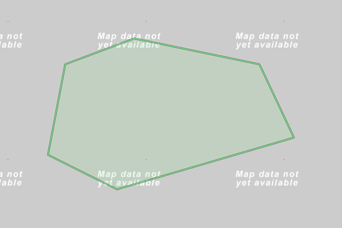 Imagem de satélite do imóvel rural em Angelina (SC), com o contorno declarado no CAR desenhado por cima.