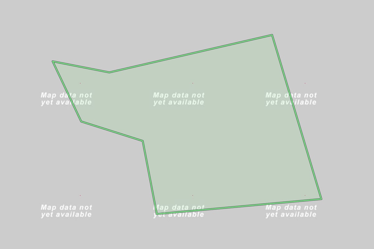 Imagem de satélite do imóvel rural em Antônio Carlos (SC), com o contorno declarado no CAR desenhado por cima.