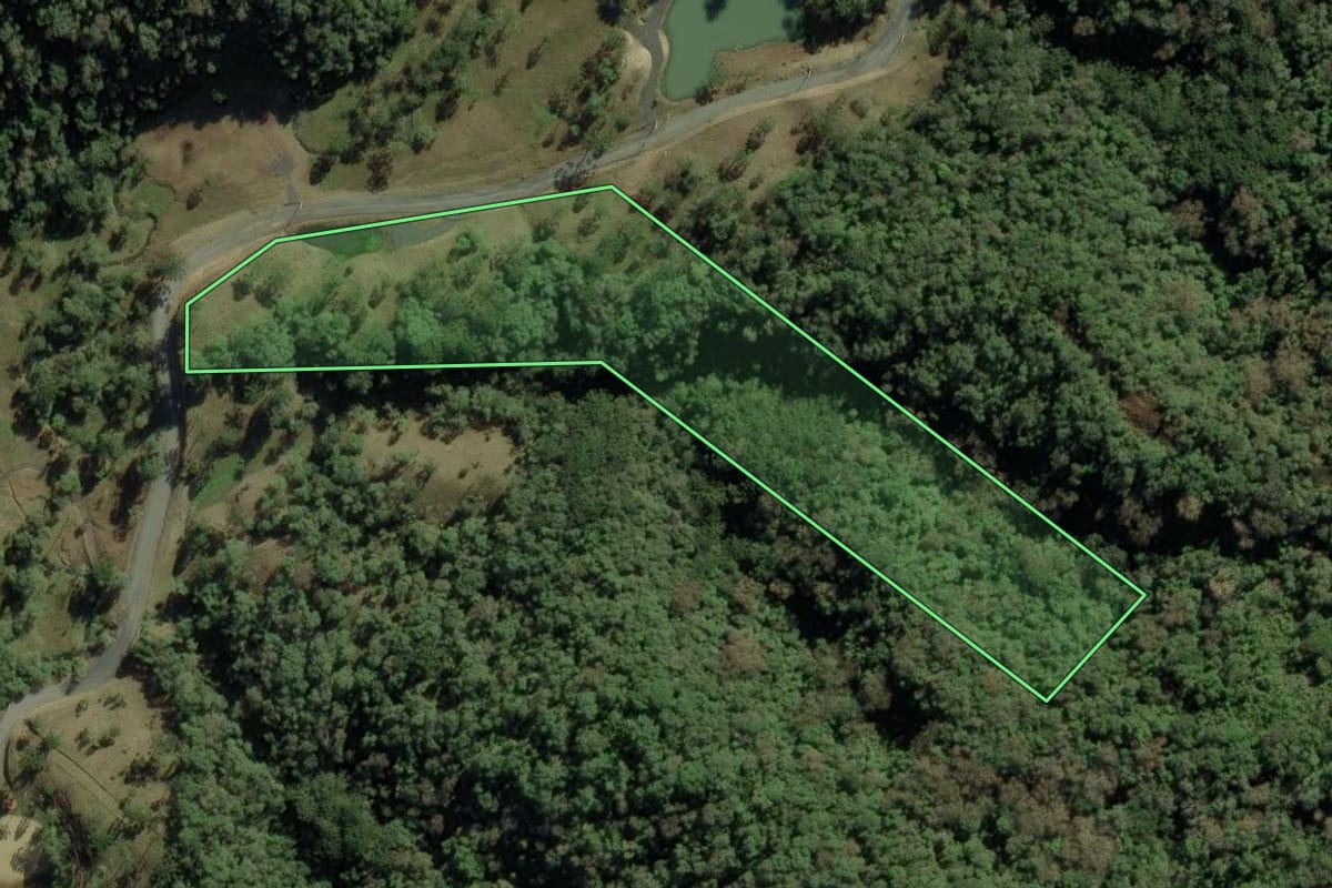 Imagem de satélite do imóvel rural em Bom Retiro (SC), com o contorno declarado no CAR desenhado por cima.