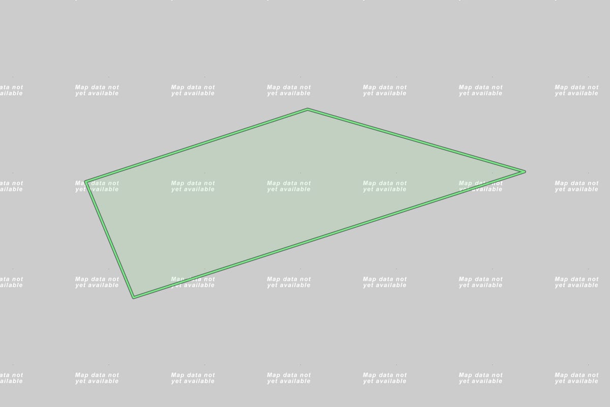 Imagem de satélite do imóvel rural em Iraceminha (SC), com o contorno declarado no CAR desenhado por cima.
