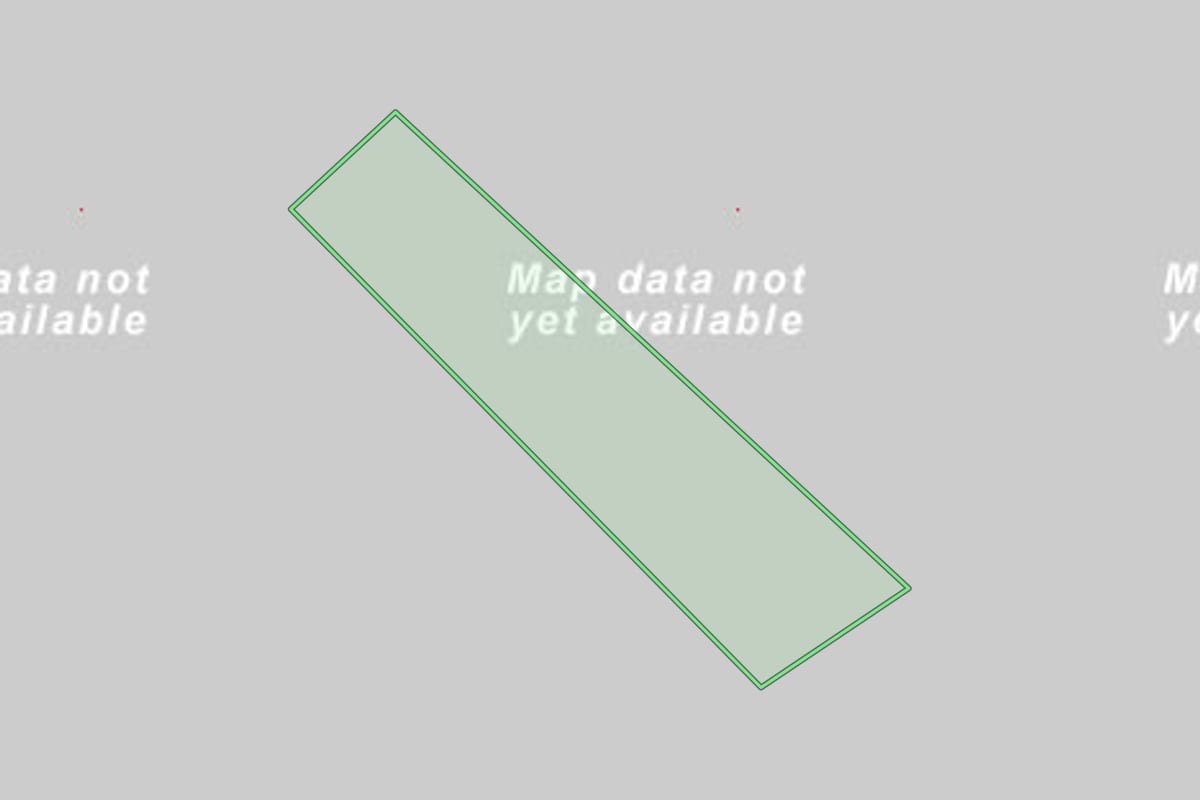 Imagem de satélite do imóvel rural em Itajaí (SC), com o contorno declarado no CAR desenhado por cima.