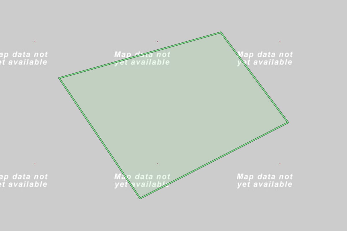 Imagem de satélite do imóvel rural em Lages (SC), com o contorno declarado no CAR desenhado por cima.