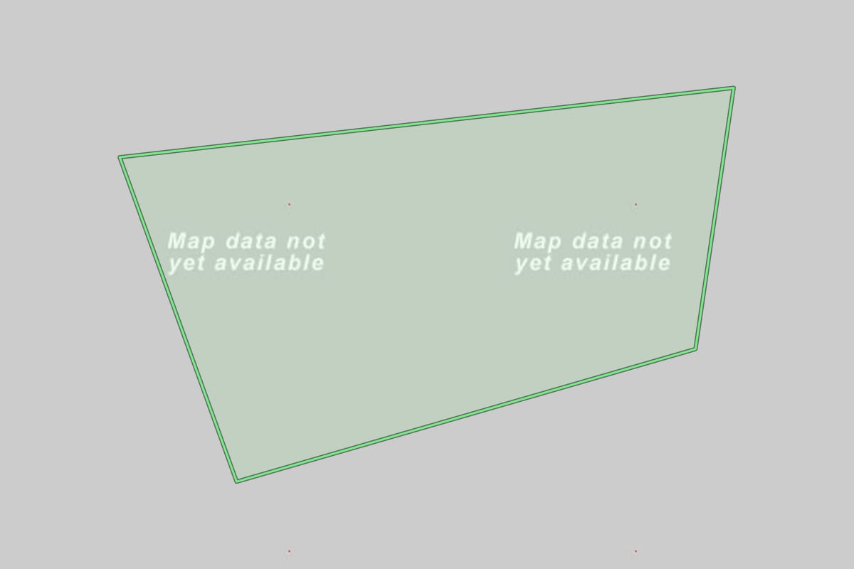Imagem de satélite do imóvel rural em Mafra (SC), com o contorno declarado no CAR desenhado por cima.