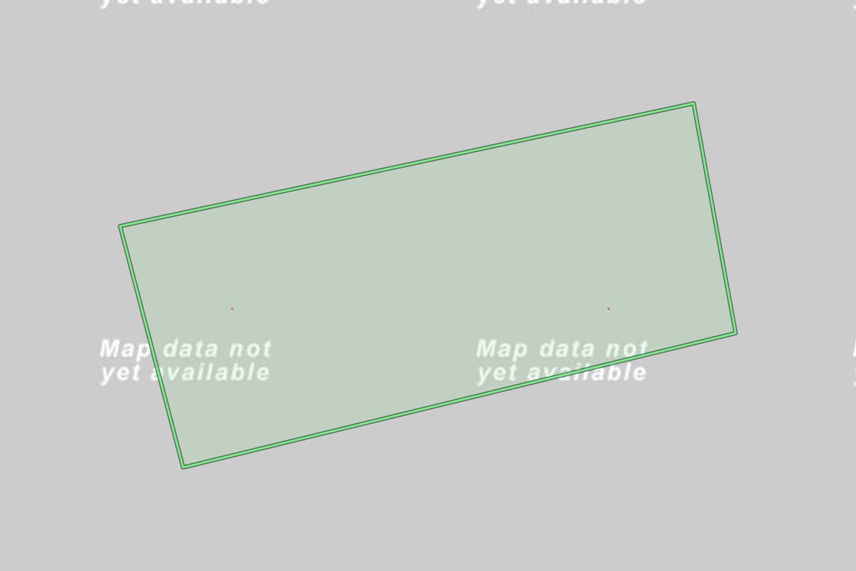 Imagem de satélite do imóvel rural em Taió (SC), com o contorno declarado no CAR desenhado por cima.