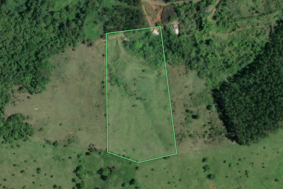 Imagem de satélite do imóvel rural em Barra do Turvo (SP), com o contorno declarado no CAR desenhado por cima.