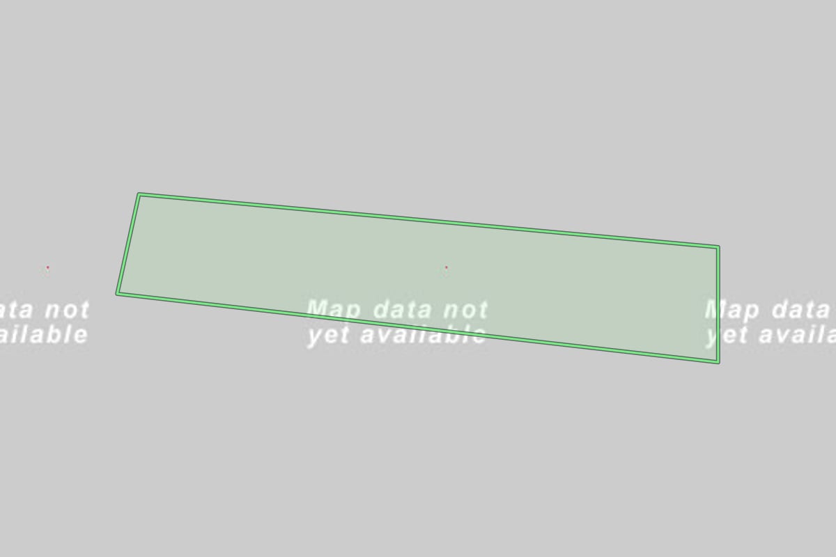 Imagem de satélite do imóvel rural em Ibitinga (SP), com o contorno declarado no CAR desenhado por cima.