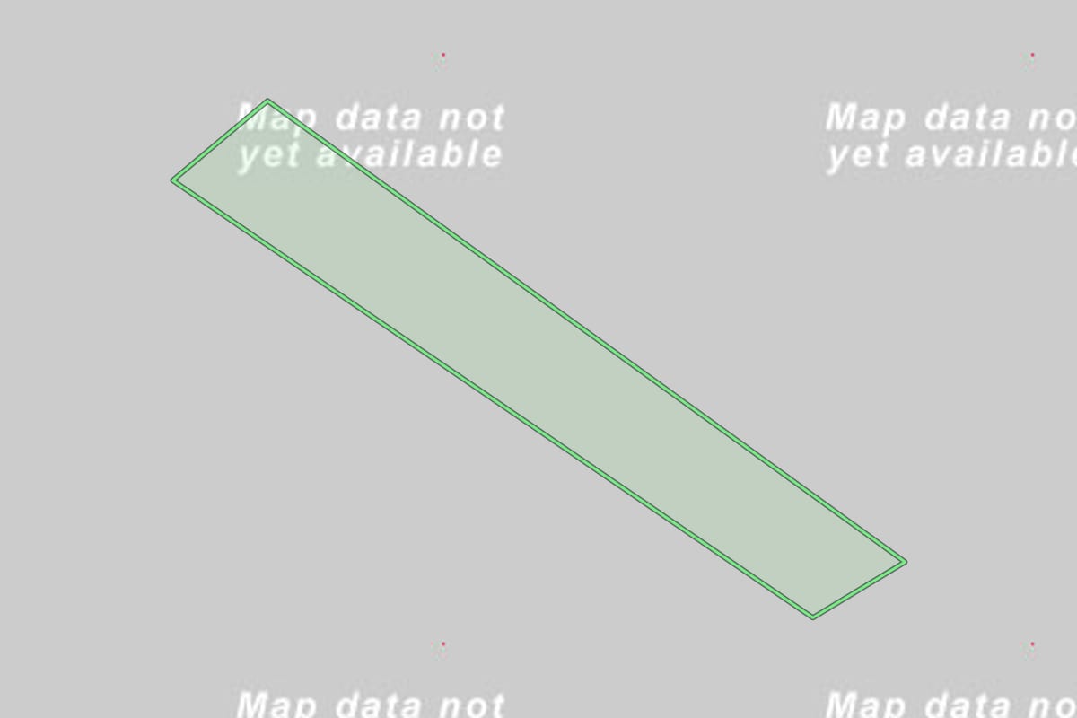 Imagem de satélite do imóvel rural em Itaí (SP), com o contorno declarado no CAR desenhado por cima.