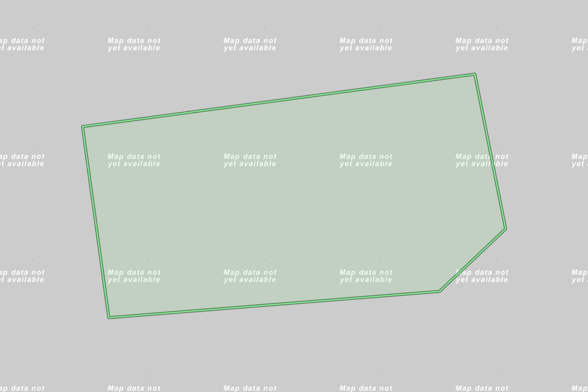 Imagem de satélite do imóvel rural em Lucélia (SP), com o contorno declarado no CAR desenhado por cima.