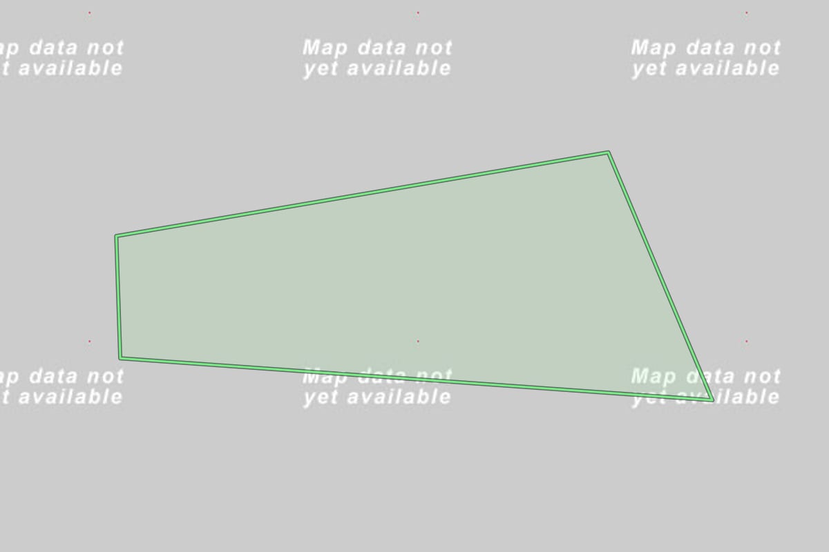Imagem de satélite do imóvel rural em Registro (SP), com o contorno declarado no CAR desenhado por cima.